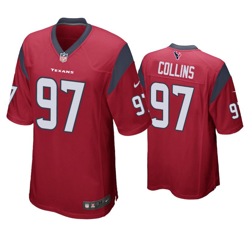 Men Houston Texans #97 Maliek Collins Nike Red Game NFL Jersey->houston texans->NFL Jersey